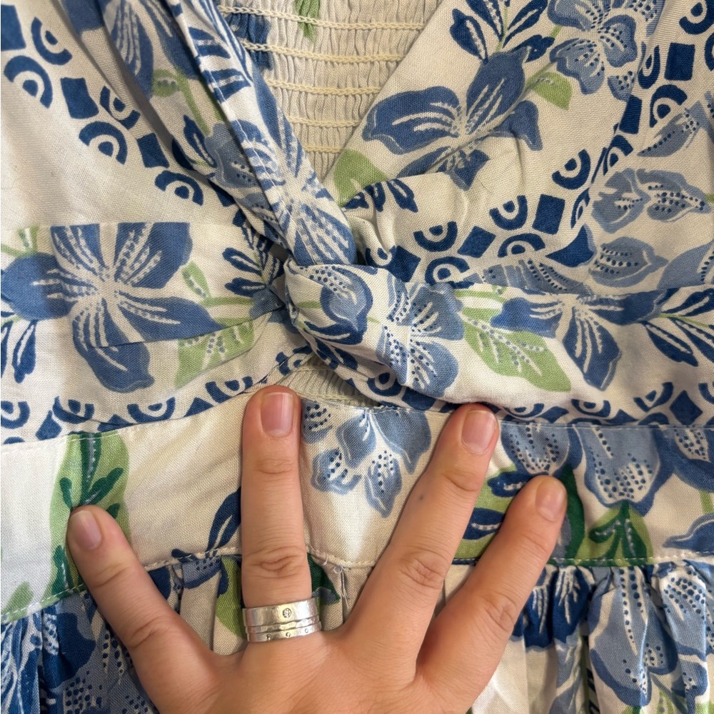 Angie Floral Knotted Mini Dress - Picture 6 of 9